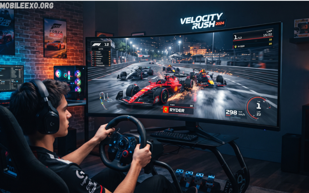 Racing video game
